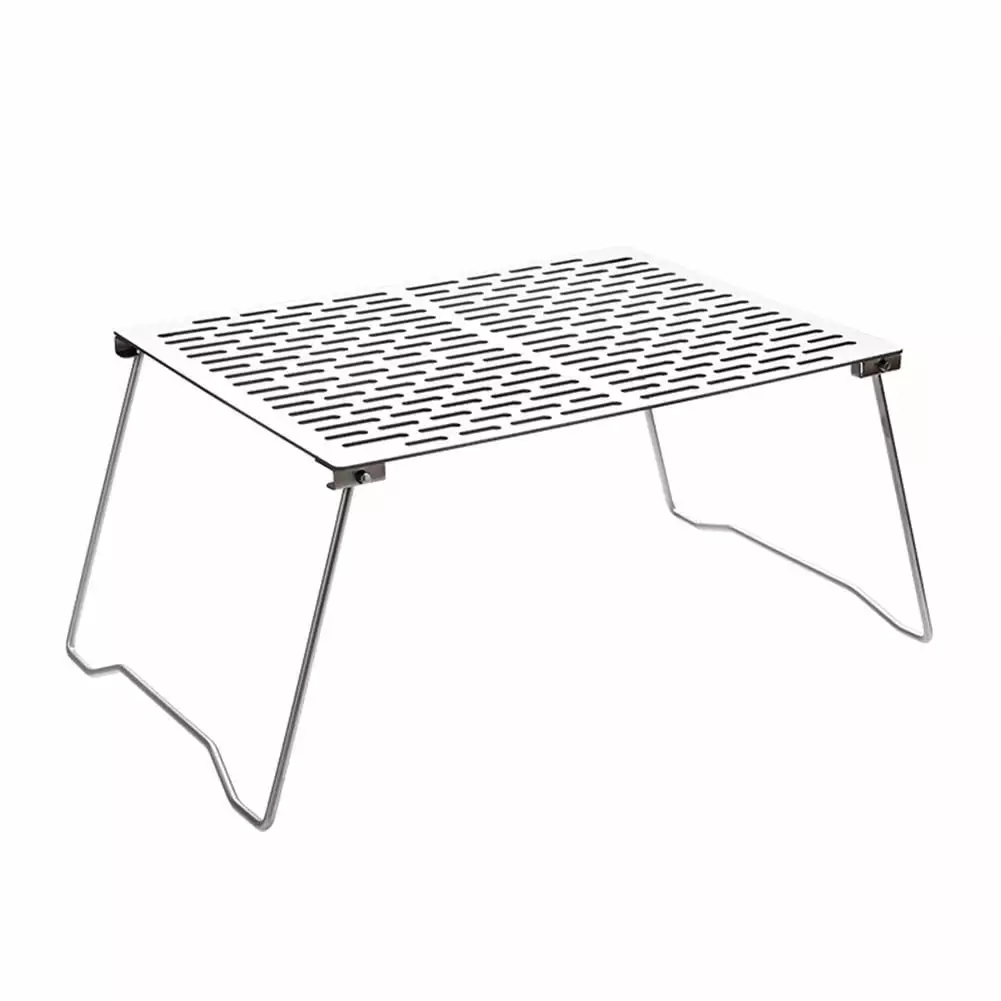 Outdoor Folding Table Titanium Roasting Frame - Travel-Friendly Bonfire Barbecue Kit