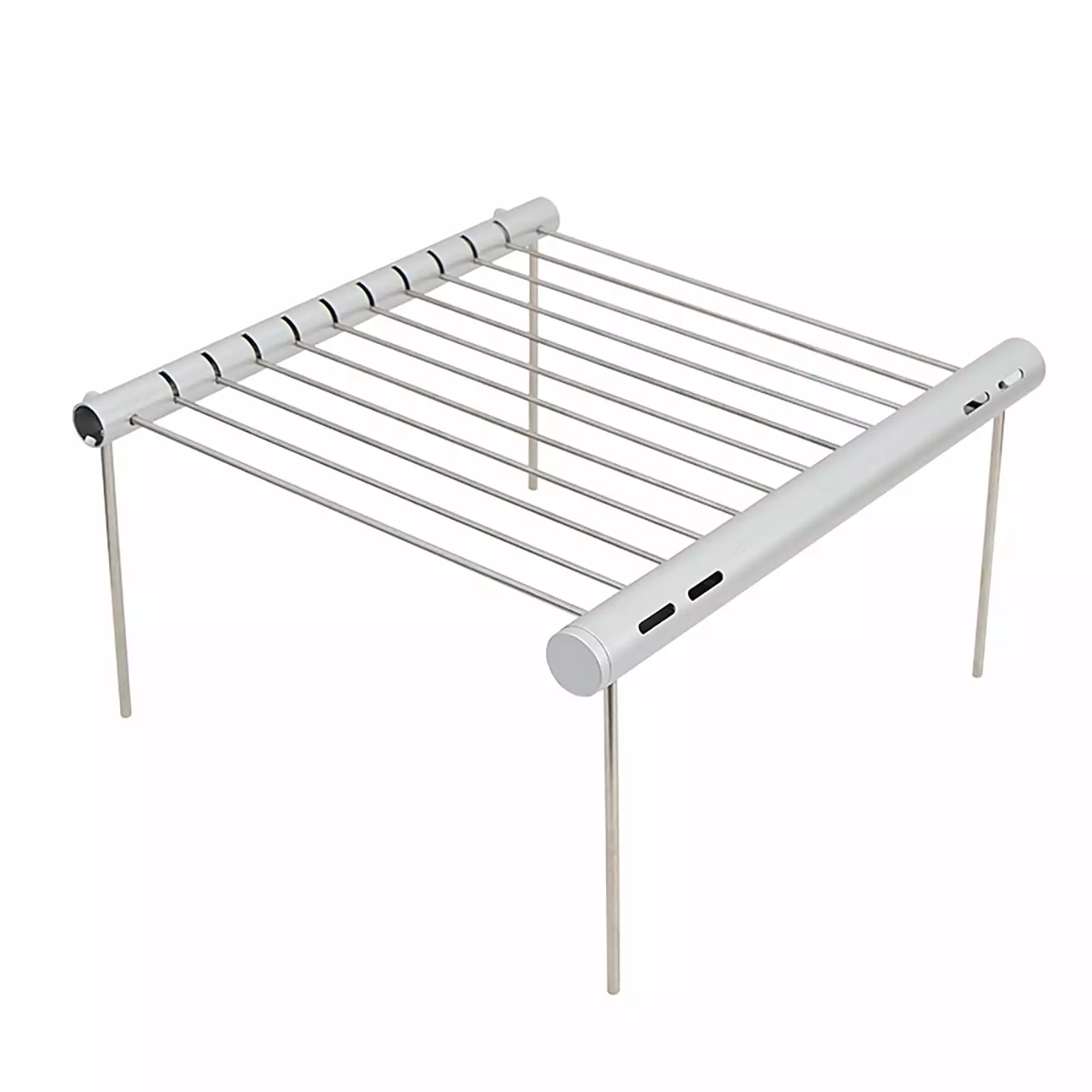 Travel-friendly Outdoor Picnics Grill Camping Barbeque Folding Cooking Tray Holder Hiking Baking