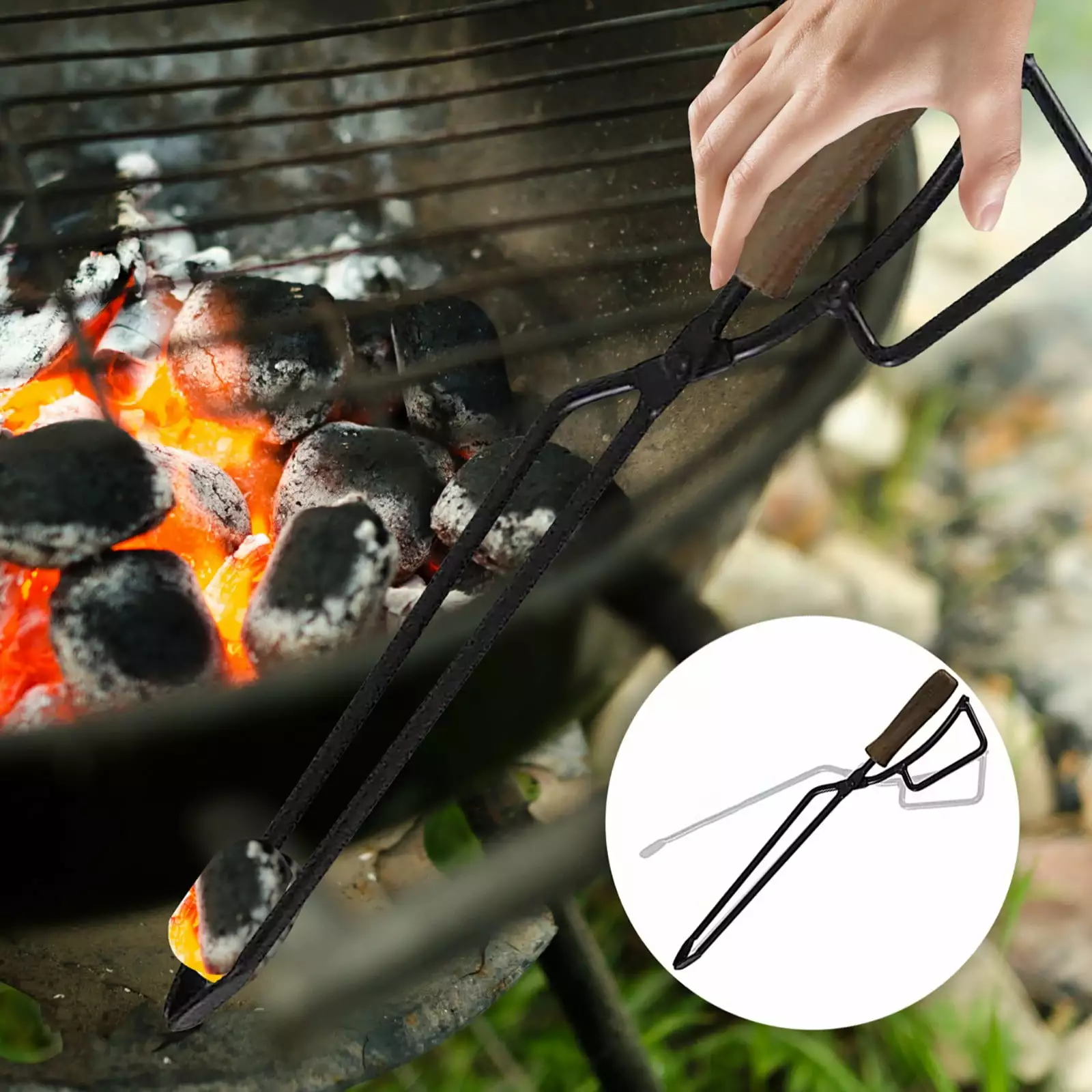YHAIOGS Grill Mats Barbecue Carbon Clip Unique Shape and Ergonomics