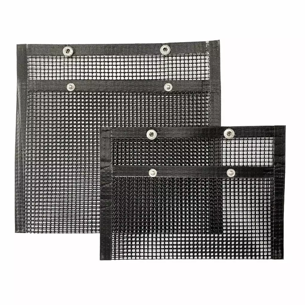 GeweYeeli Non-Stick Mesh Grilling Bag Outdoor Picnic Cooking BBQ Black 15