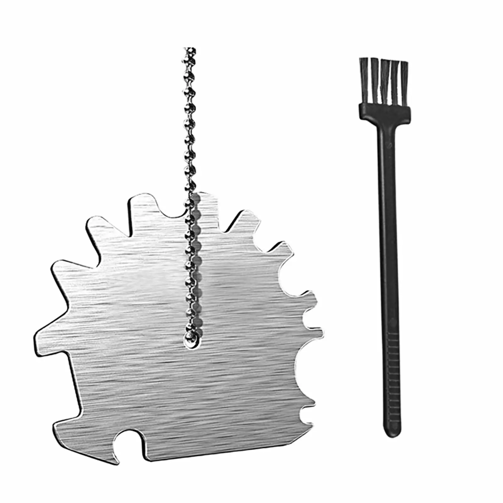 Farfi 2Pcs Stainless Steel Grill Rack Brush Cleaner Barbecue