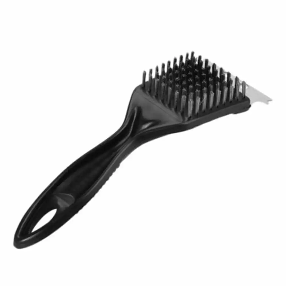 Farfi Barbecue Cleaning Brush Non-Stick Plastic Handle and Steel Scraper Kitchen