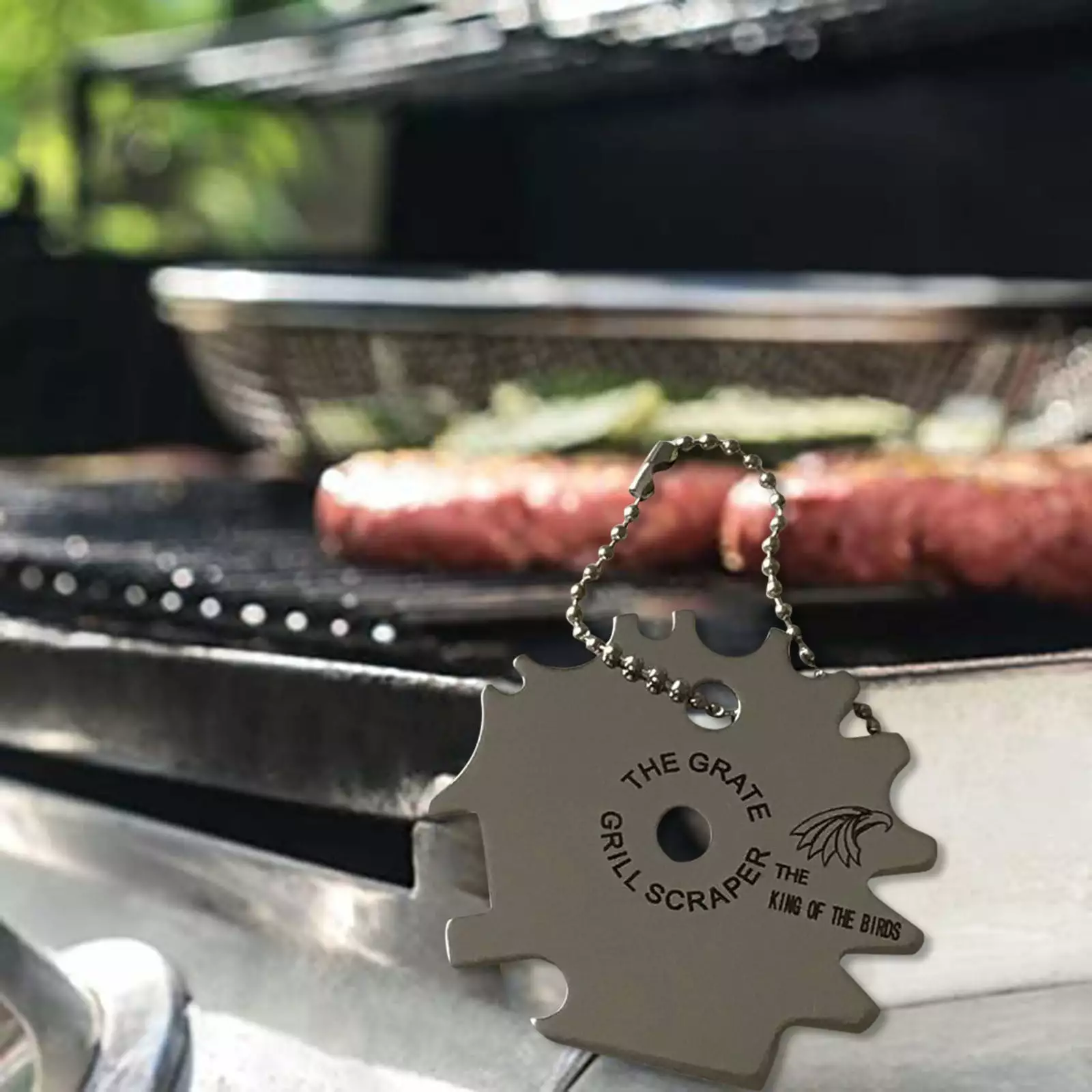 Skoglary Stainless Steel Multifunction Barbecue Cleaning Tool Blade Grilling Accessories