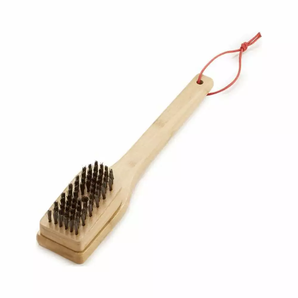 Weber 12 Inch Long Bamboo Grill Brush Outdoor BBQ Cleaning 12