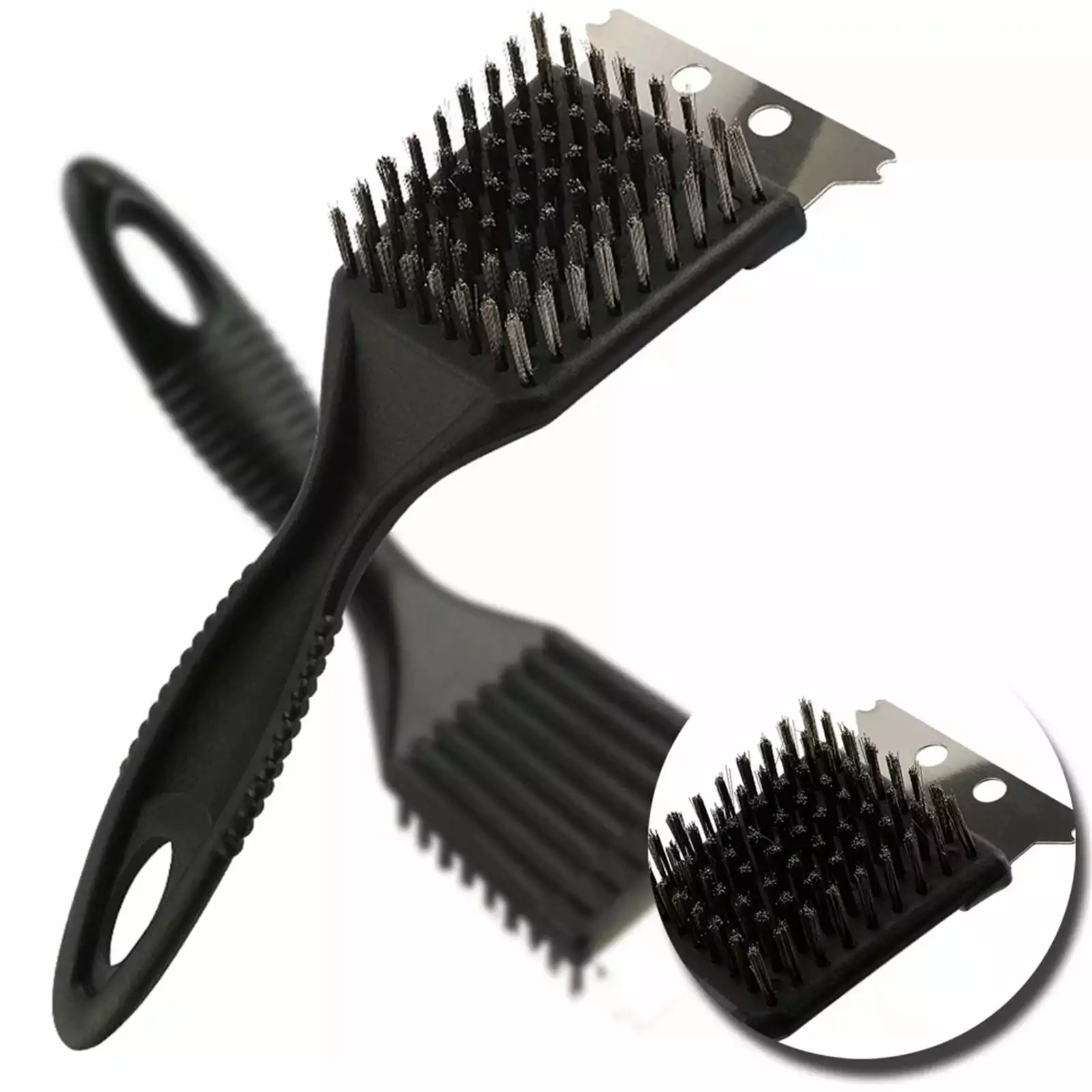 YOHOME Grill Brush and Scraper Extra Strong BBQ Cleaner Wire Bristle Gas Charcoal Grilling Grates