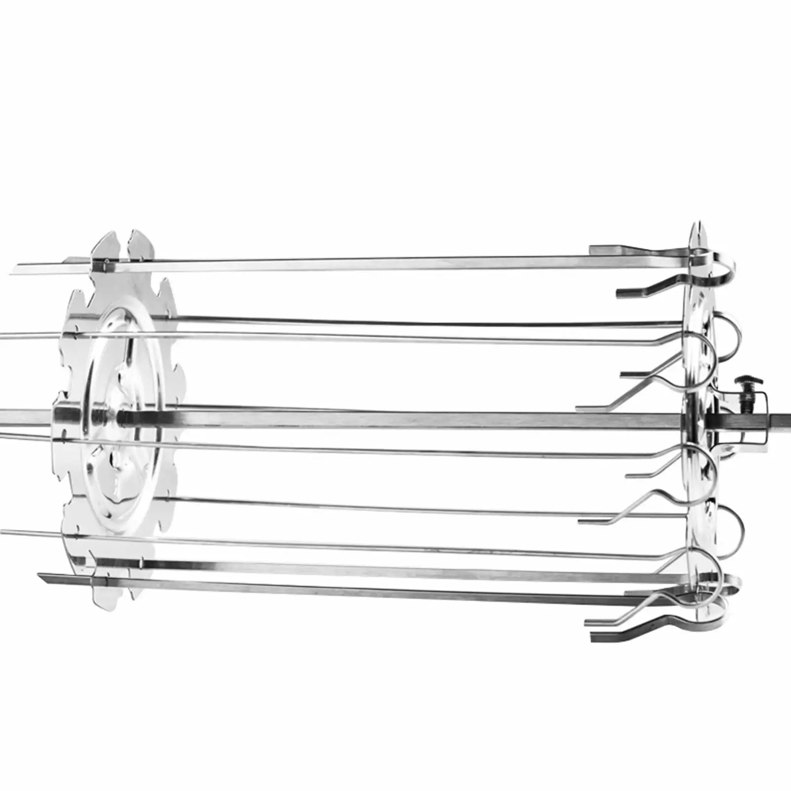 LMEEOR Stainless Steel BBQ Grill Cage Roaster Needle Mini Outdoor Charcoal Grills One