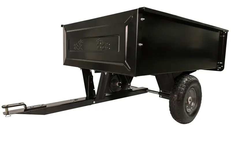 Grilling Agri-Fab 45-0303 Dump Cart, 350 lb, 41 x 31 x 12 Deck, 13 x 4 Wheel, Pneumatic Wheel, Ebony