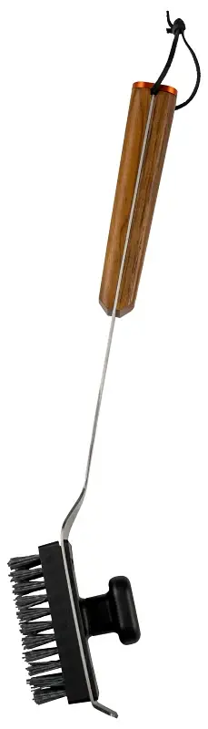 Traeger BAC537 Grill Cleaning Brush, Polyamide Bristle, Wood Handle, Dual-Grip Handle