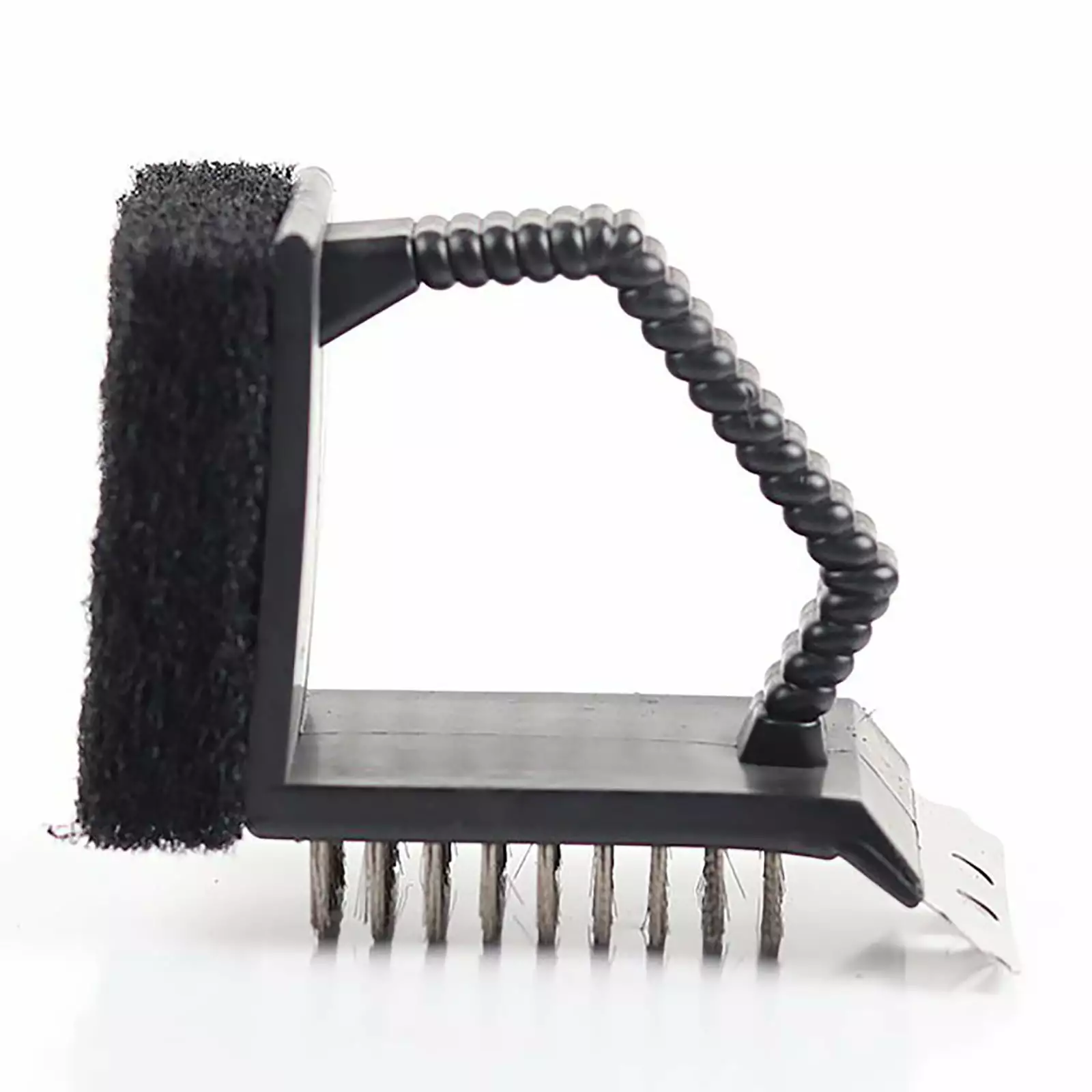 3--1 BBQ Cleaning Steel Brush - Right Angle Wire Brush Stainless Steel Grill and Net