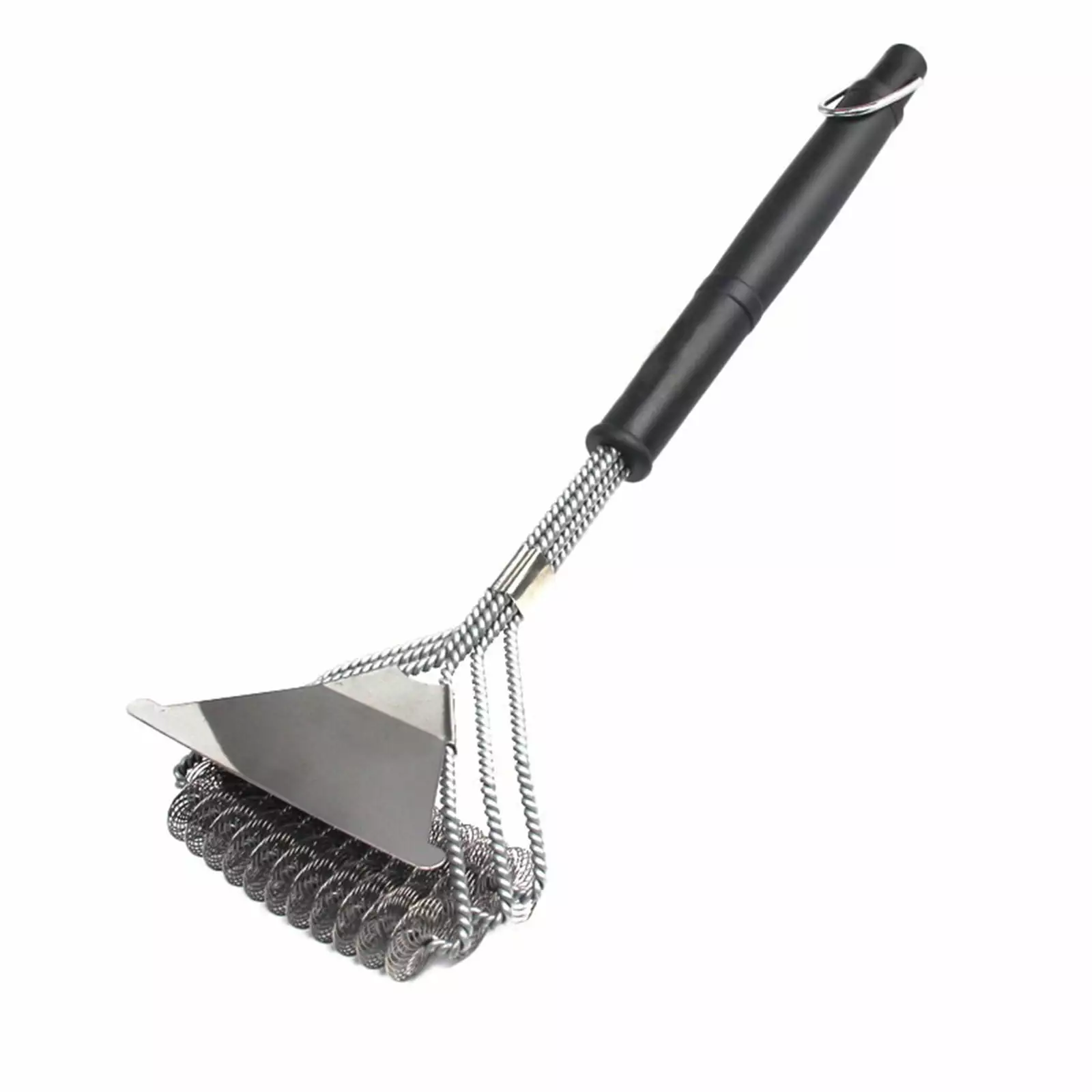 Buodes 3 1 BBQ Cleaner Grill Brush Outdoor Barbecue Brush Shovel and Stainless Steel Wire Brush 2pc