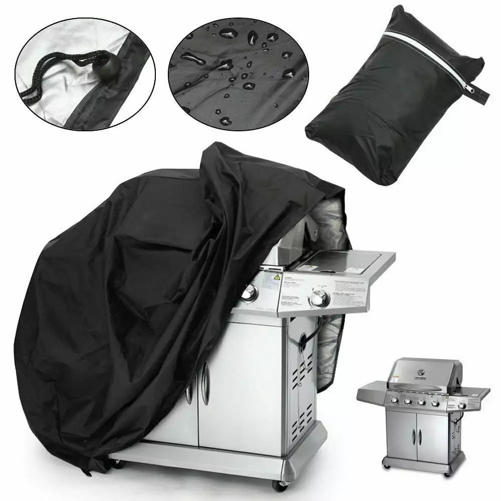 39-Inch Waterproof BBQ Grill Cover Weber Char-Broil Sunray Dust Wind Weather Rip Resistant L