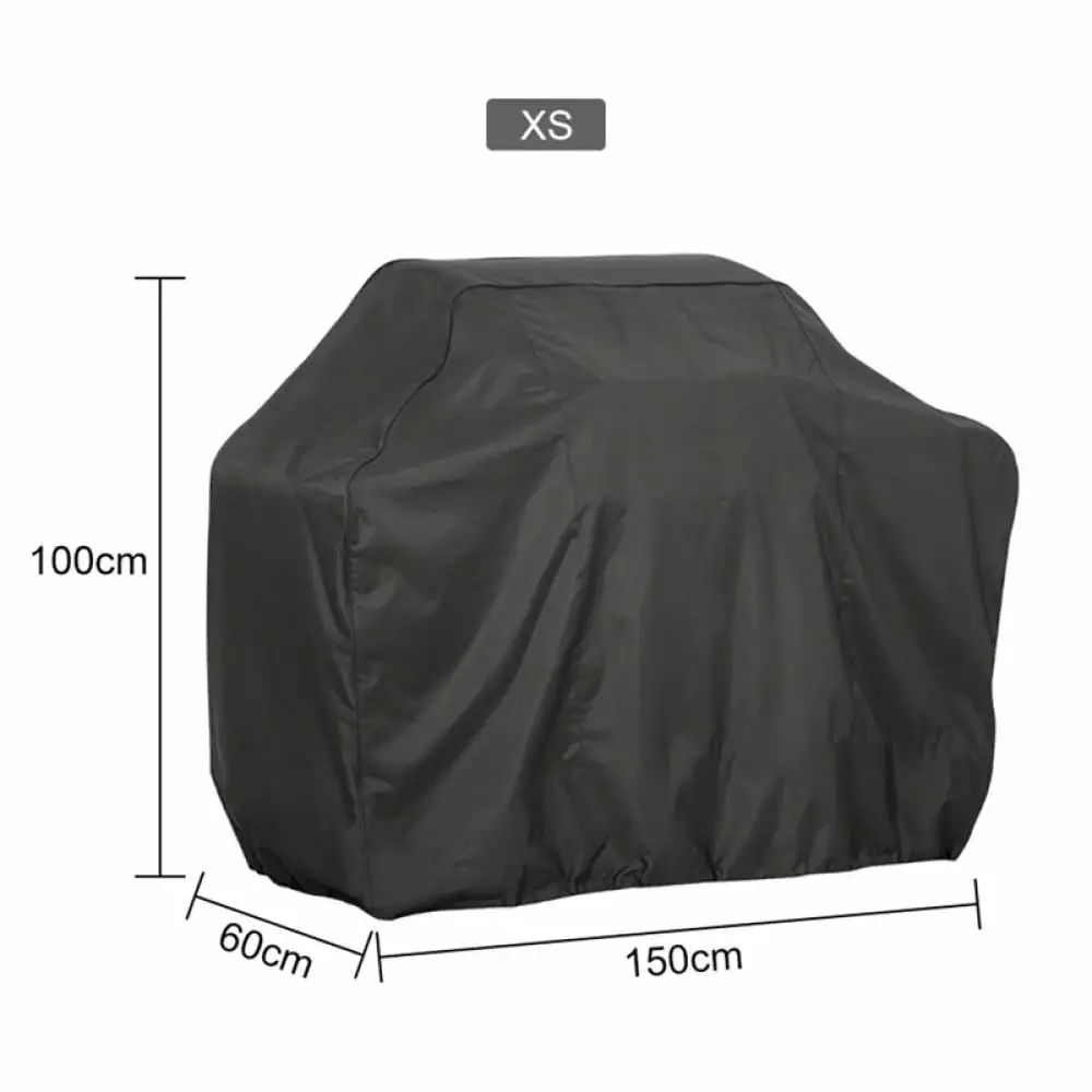 Clearance Waterproof Weather Resistant BBQ Gas Grill Cover UV Fade Resistant 190T Silver Coated Polyester Oxford L