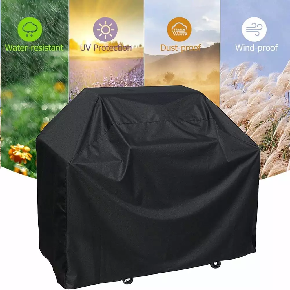 Decor Store Dust Proof Outdoor Garden Patio Furniture BBQ Barbecue Grill Protective Cover 100x60x150cm