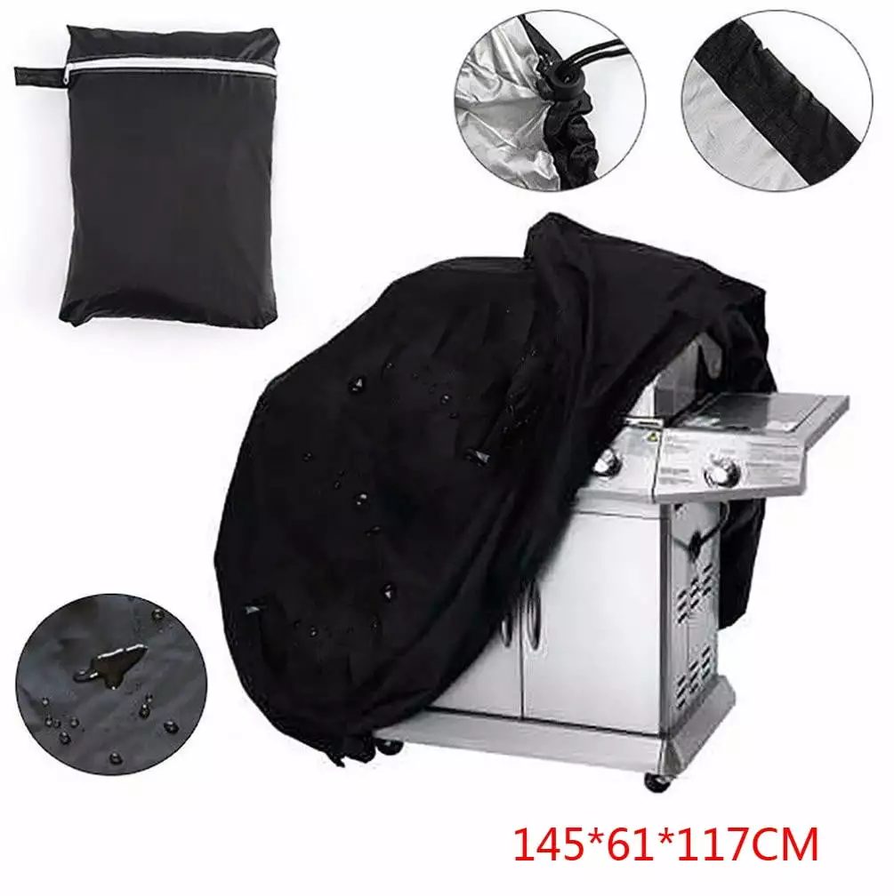 Jienlioq Extra Large BBQ Cover Heavy Duty Rain Snow Barbeque Grill Protector