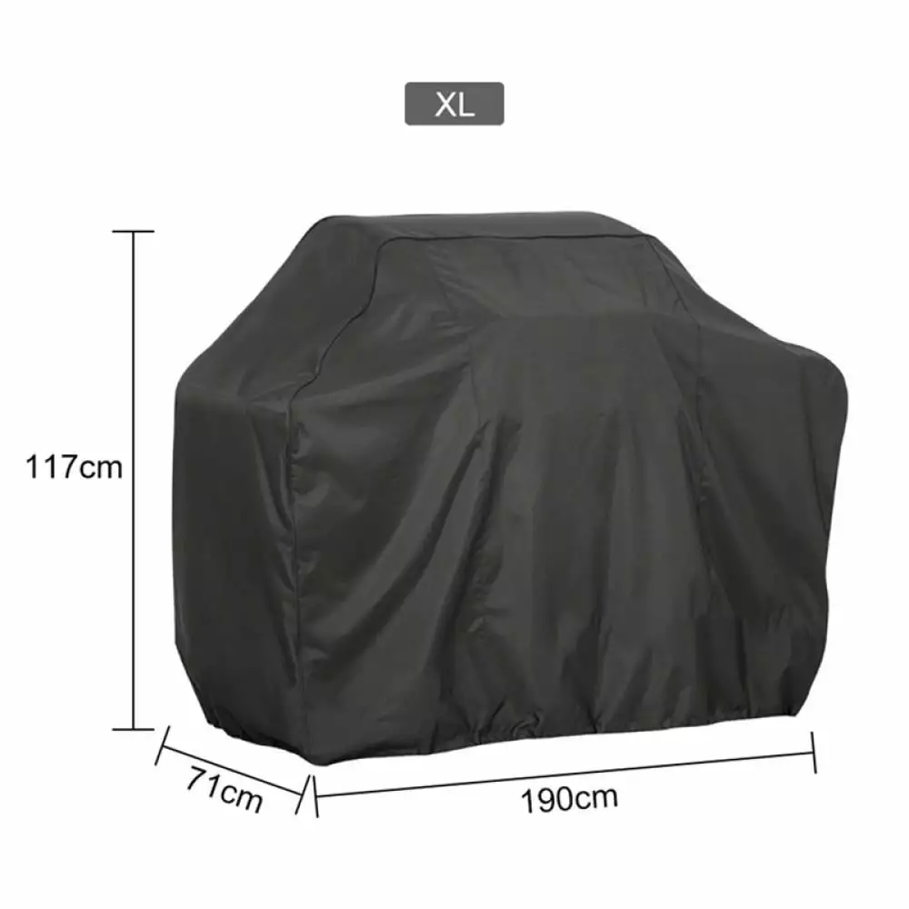 Waterproof UV Resistant BBQ Gas Grill Cover Silver Coated Polyester L