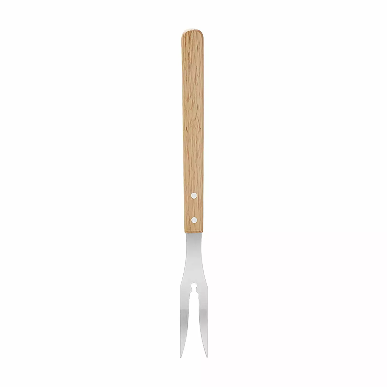 Gbayxj Stainless Steel BBQ Fork Easy Grip Handle Durable Outdoor Grilling Tool One