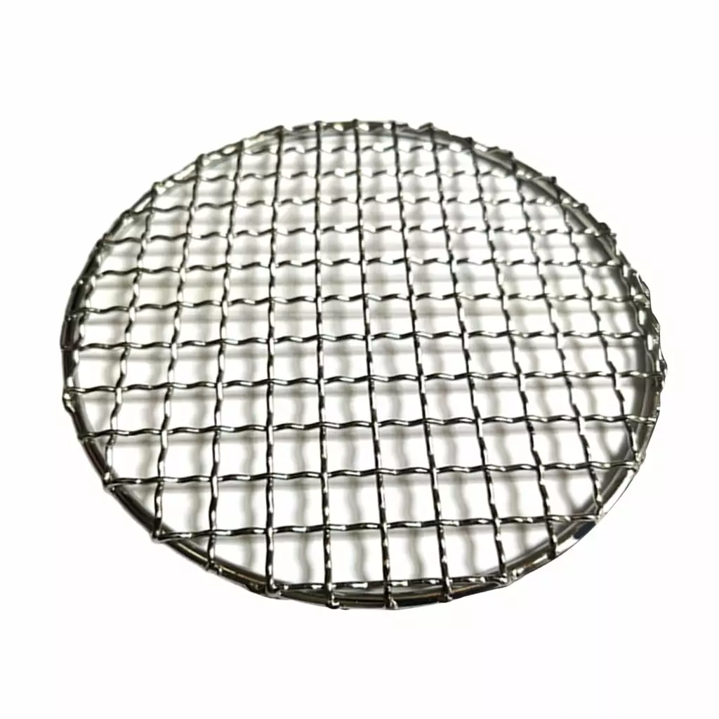 Camping Grill Grate Mesh Pad Round Grilling Mesh Outdoor Picnics BBQ Fire Cooking Cm