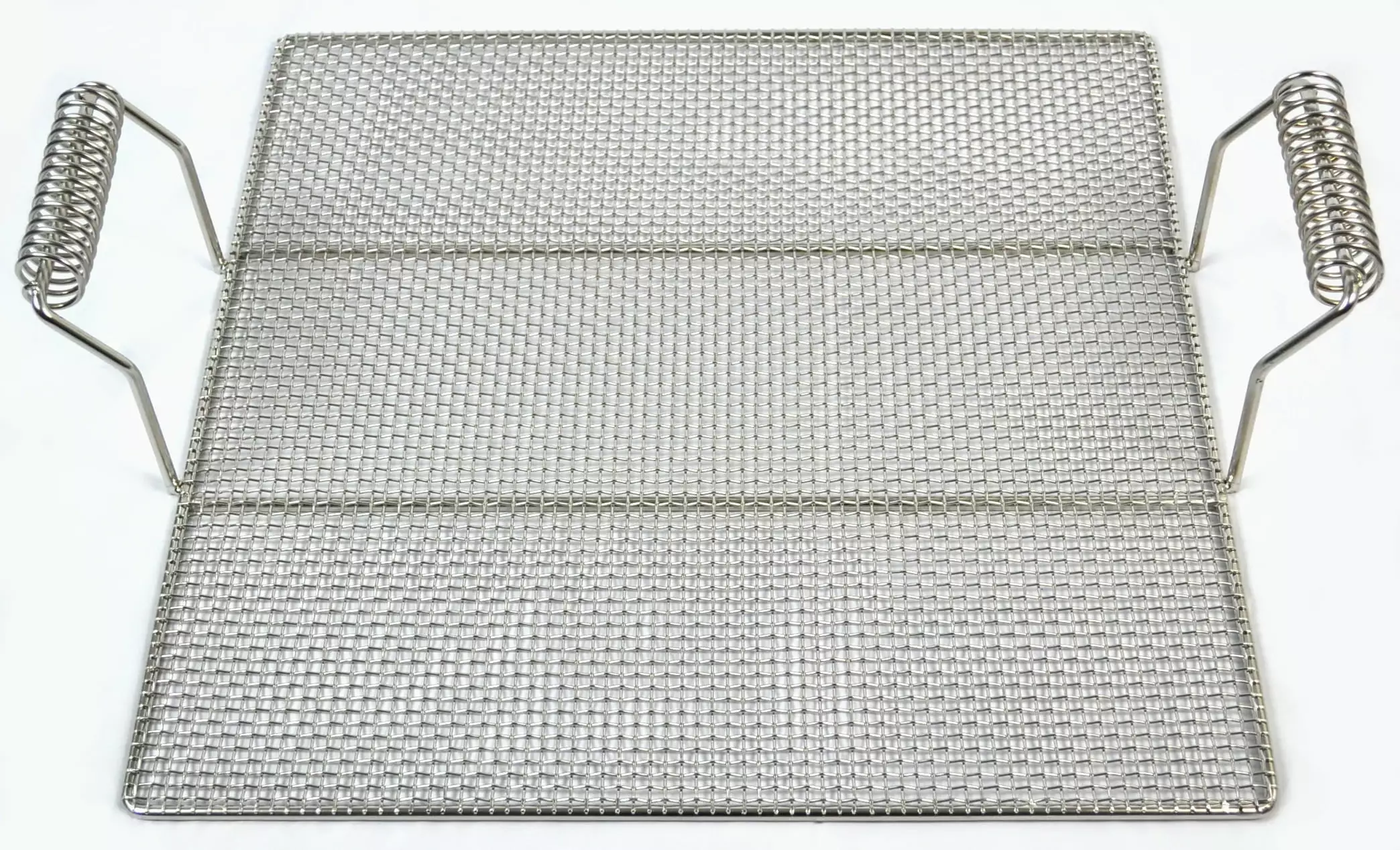 Stainless Steel Wire Mesh Grid Handles 19x19 Inches Outdoor Cooking