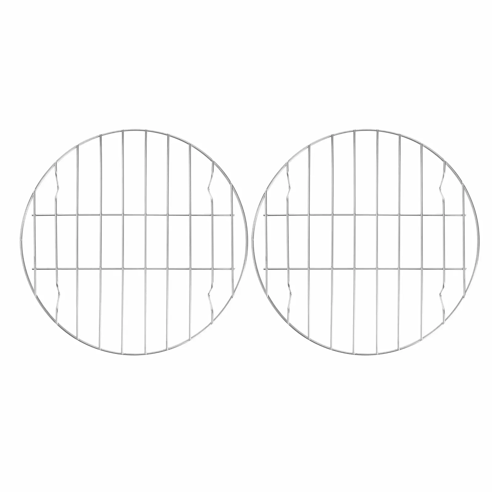 Zonh 2pcs Round Campfire BBQ Grill Grates Portable Outdoor Cooking Replacement Grates Information