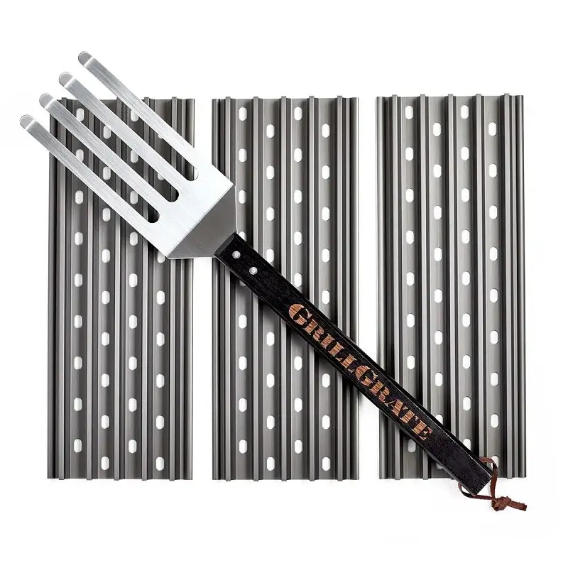 Grillgrate RGG15K-0003 Grill Grate Set, 15 L, 15-3/8 W, Aircraft-grade, Anodized