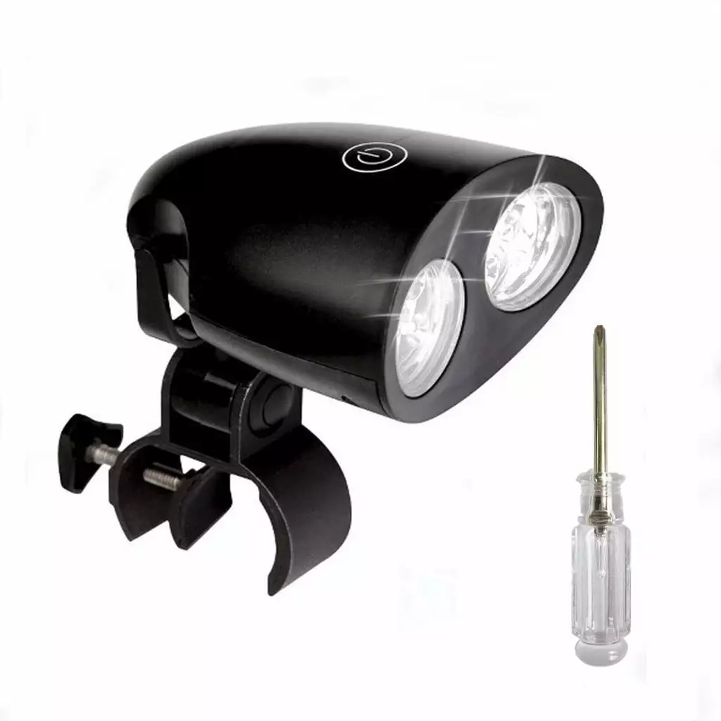 Wendunide Waterproof Outdoor BBQ Clip Light Grill Tent Handle 10LED Lamp Black