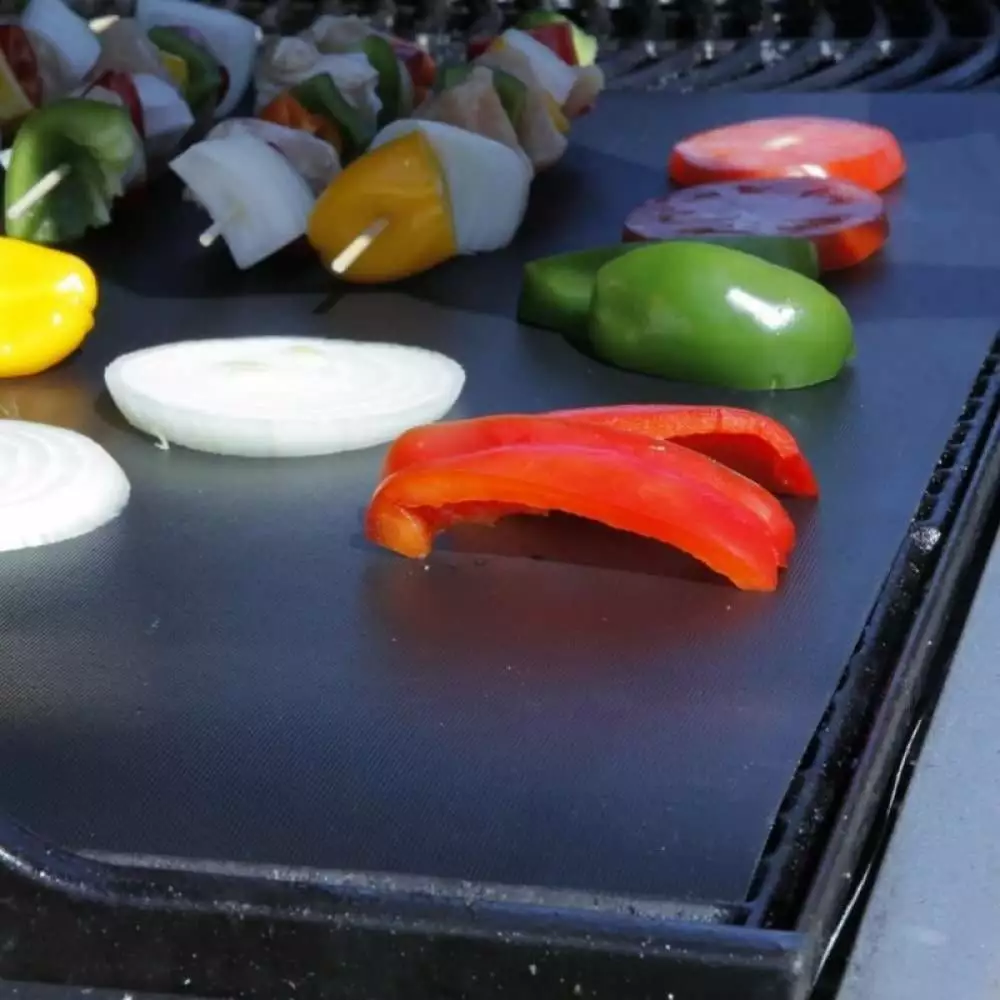 Clearance BBQ Grill Mat 12.99x15.75 Inch Non-stick Reusable Cooking Plate Party 12