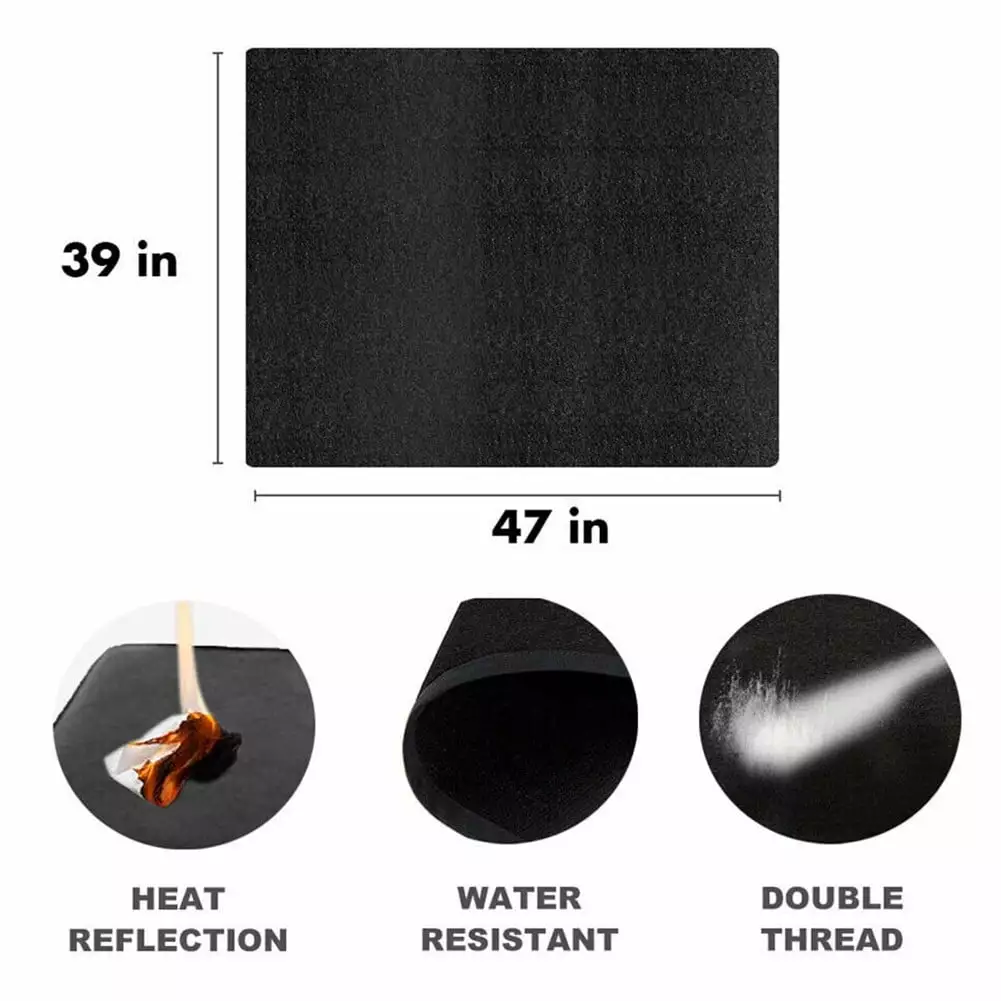 BBQ Non Slip Grill Mat Outdoor Camping Barbecue Protection Heavy Duty