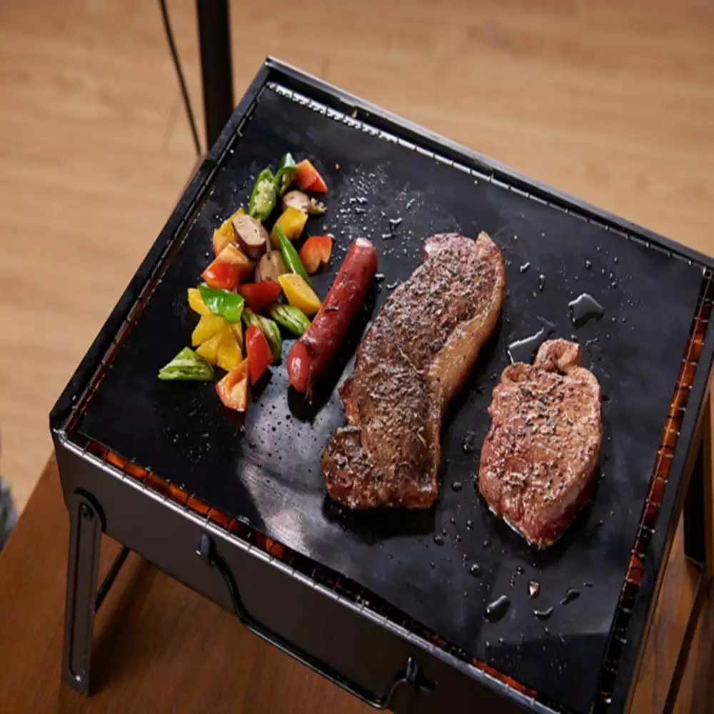Grill Mat 100% Non Stick BBQ Grill Mat Heavy Duty Reusable Easy Clean Electric Gas Charcoal BBQ 20x16 Inch 20