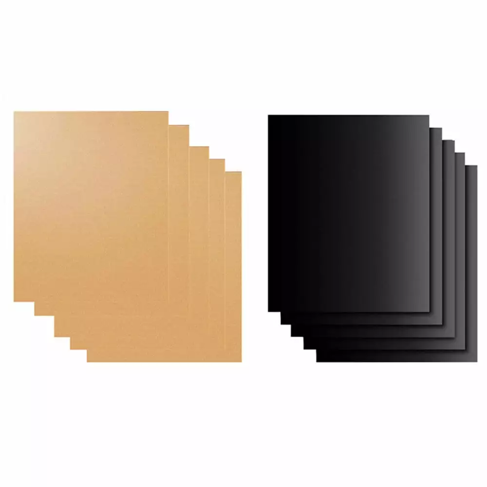 SENRISE 5/10Pcs BBQ Grill Mats Reusable Heat Resistant Up To 260C 500F Black Copper