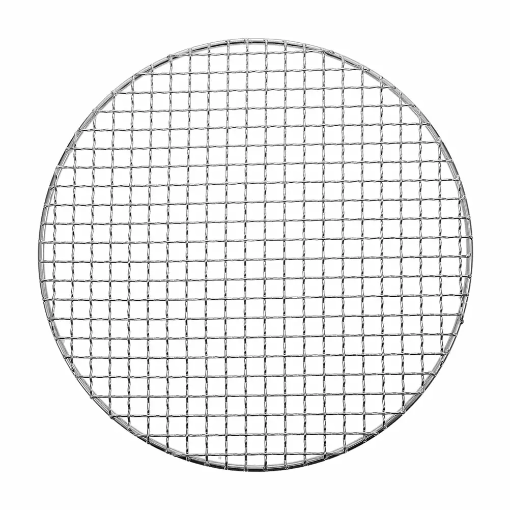 Outdoor Round Barbecue Net Creative Long-lasting Iron Grill Mesh BBQ Cooking