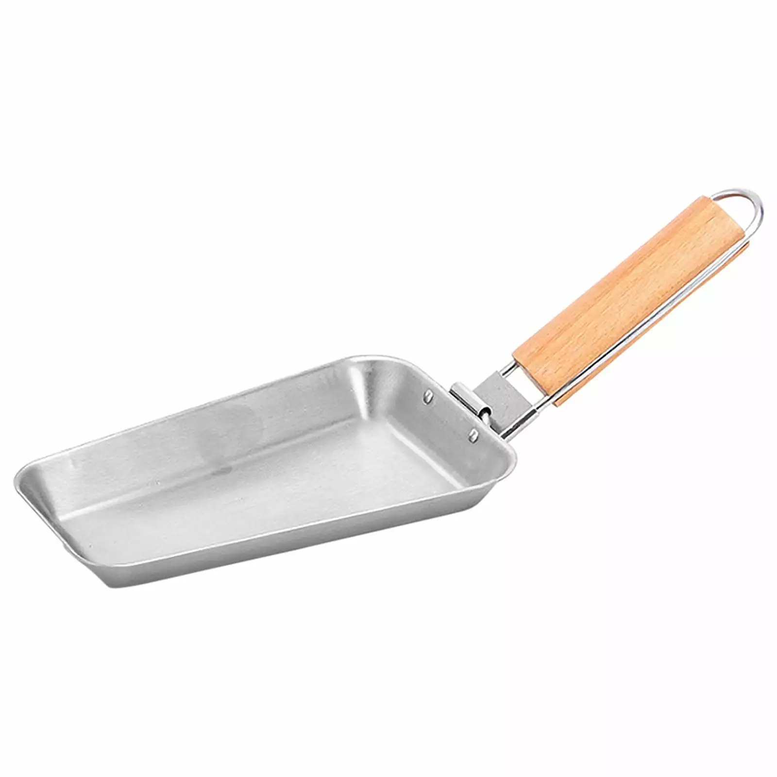 Aaihamo Stainless Steel Grill Pan Removable Handle Korean BBQ and Cheese Grilling