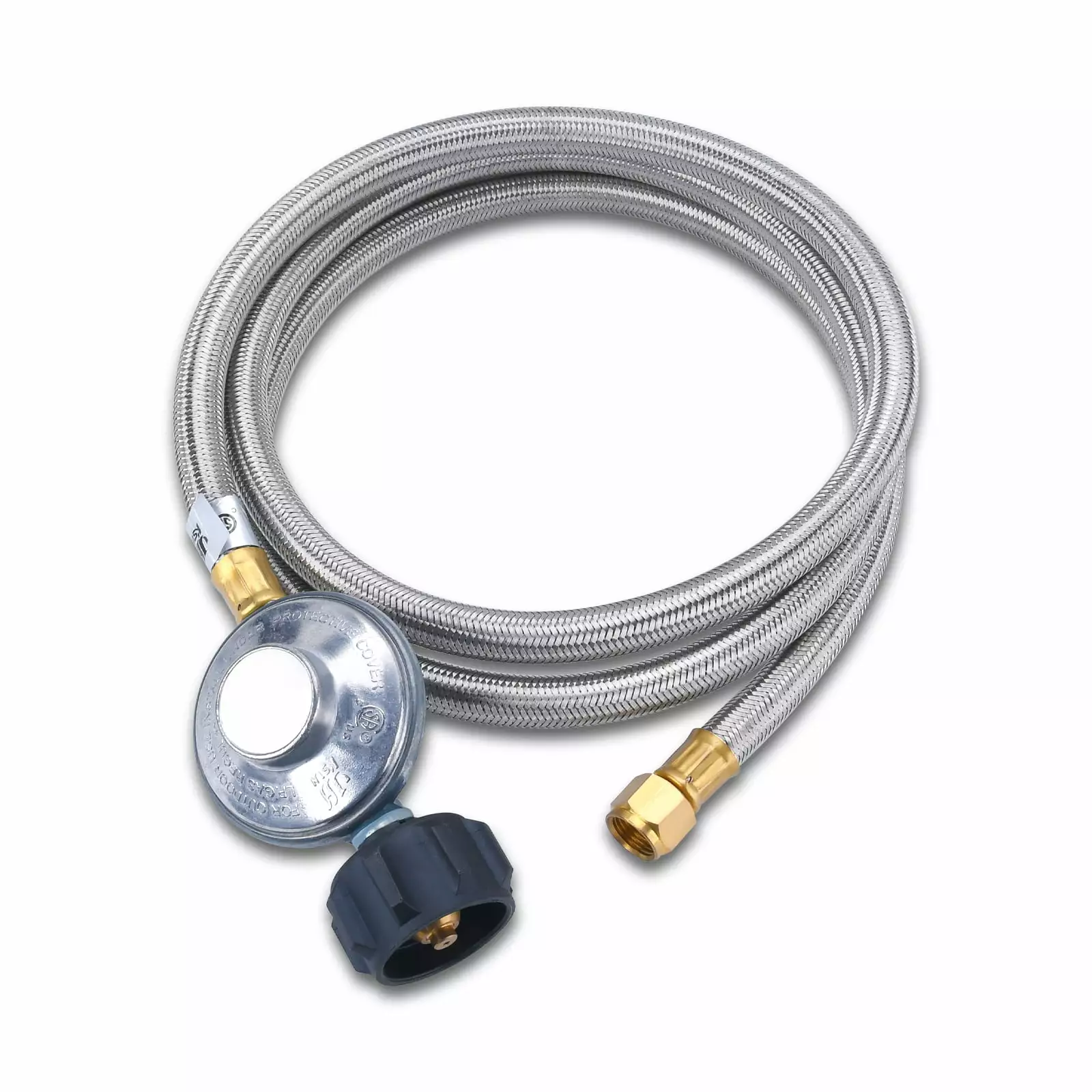 GasSaf 6Ft Propane Regulator and Hose Low Pressure Gas Grill Blackstone Griddle Pit 12
