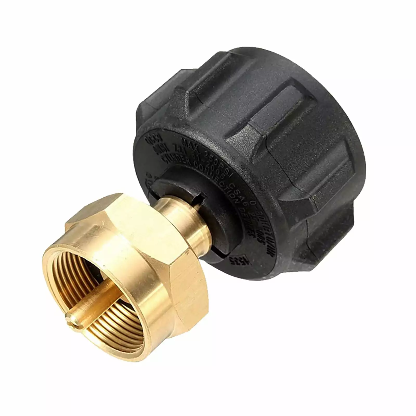 WMENJIAZIHAN Brass Connector Propane Tank and 1 LB Disposable Cylinder - LP Gas Coupler Adapter