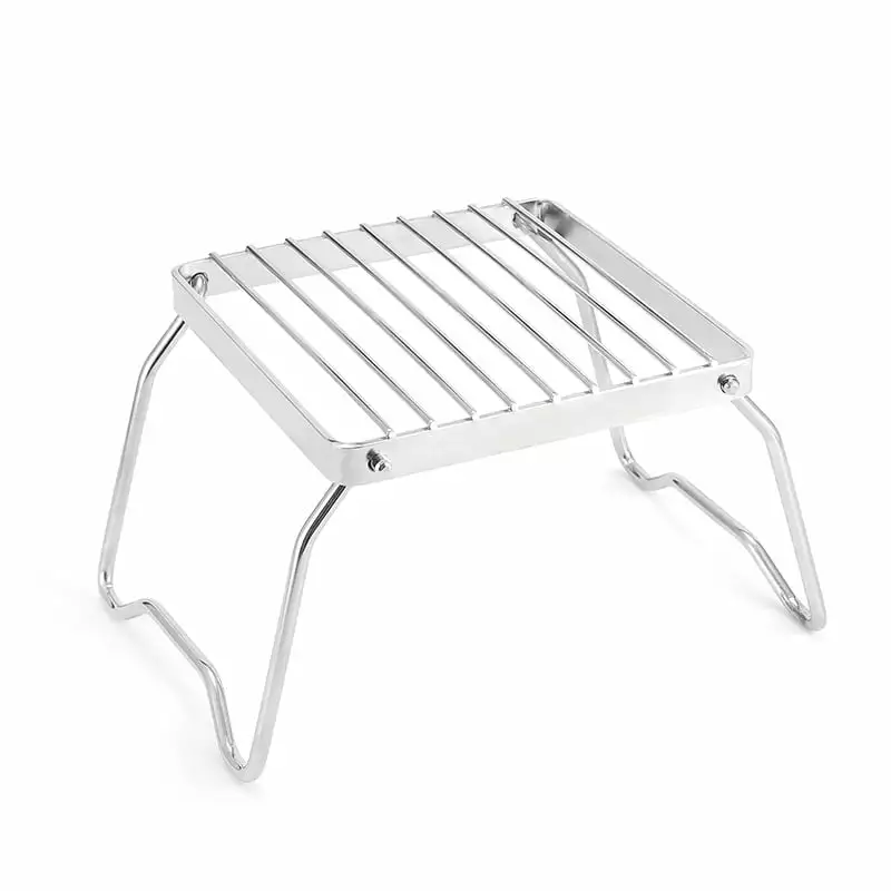 Folding Backpacking Camping Campfire Grill Rack Stand Stove Oven Barbecue Size