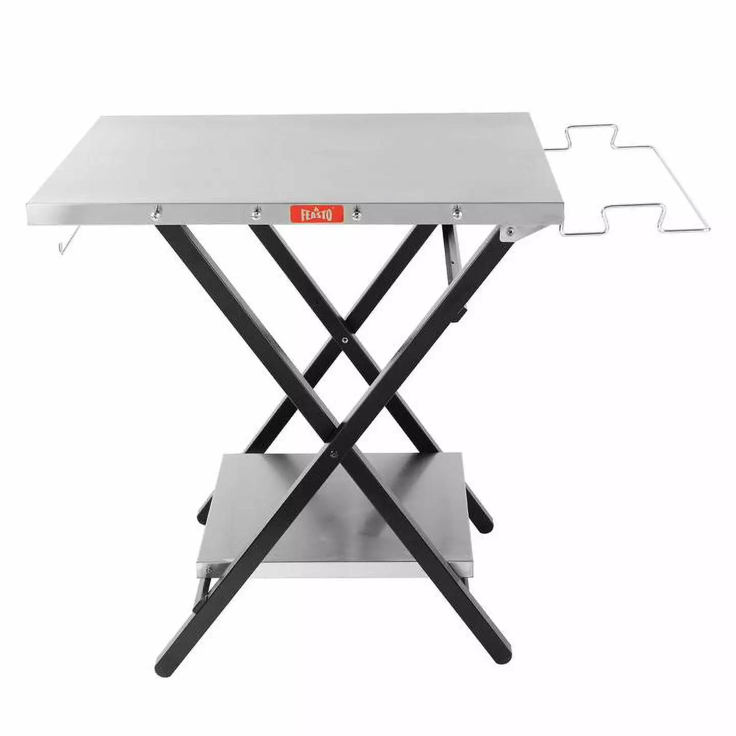 24 x 30 Large Travel-friendly Folding Stainless Steel Grill Stand Table