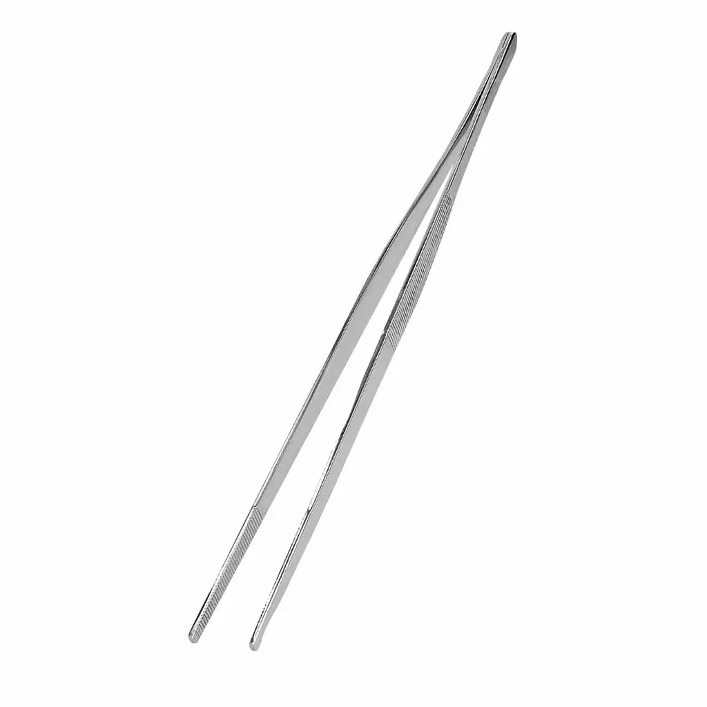 Lloopyting Stainless Steel Grill Tweezers - Barbecue Vegetable and Meat Tongs Grilling Gifts Men