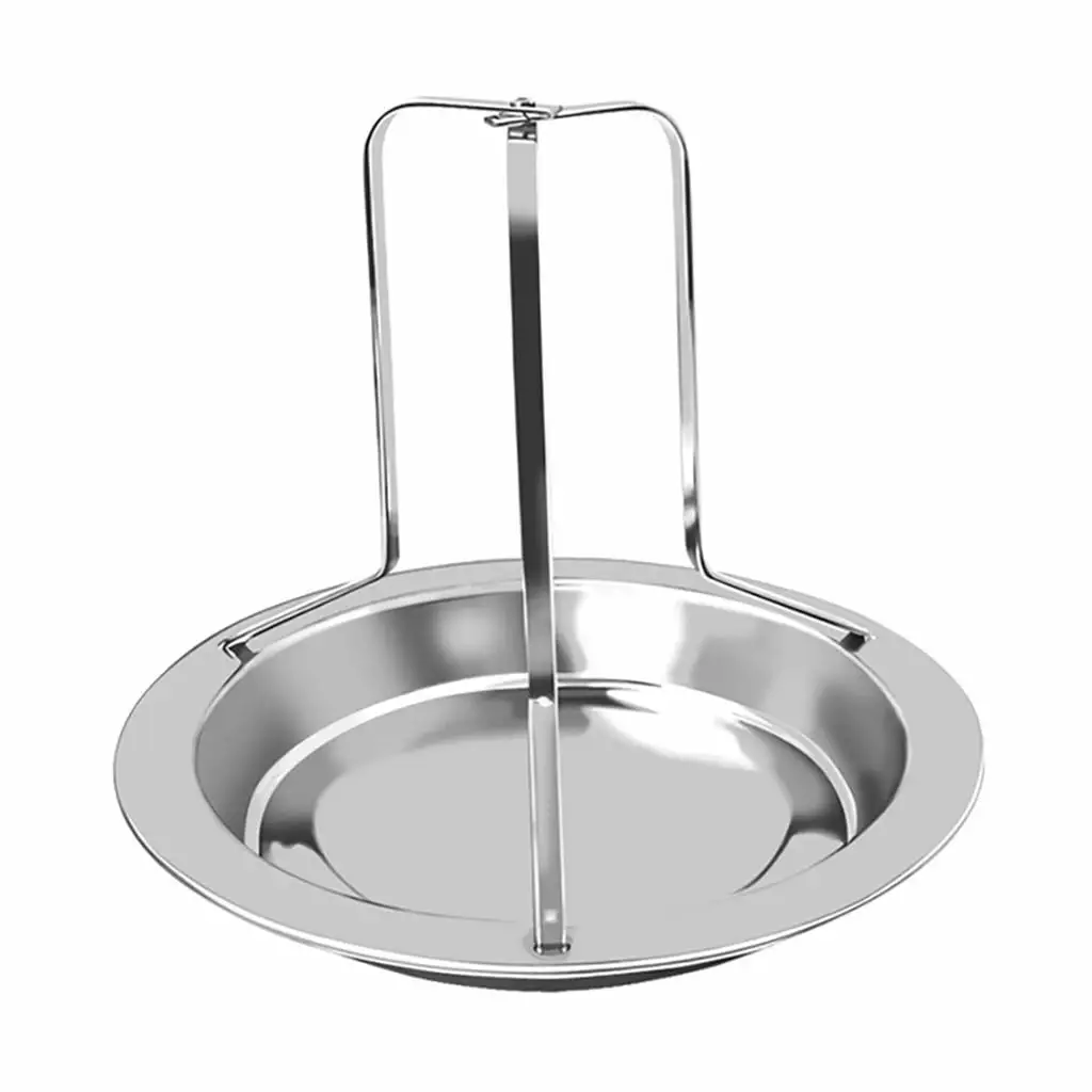 LMEEOR Stainless Steel Chicken Roaster Rack Indoor Outdoor BBQ One