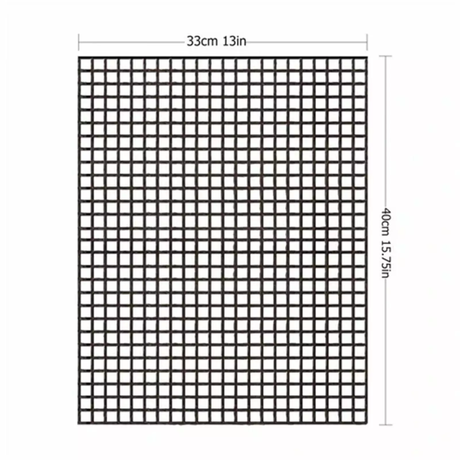 Rectangle BBQ Grill Net - Non-stick Meat Oven Grill Holder Outdoor Cooking