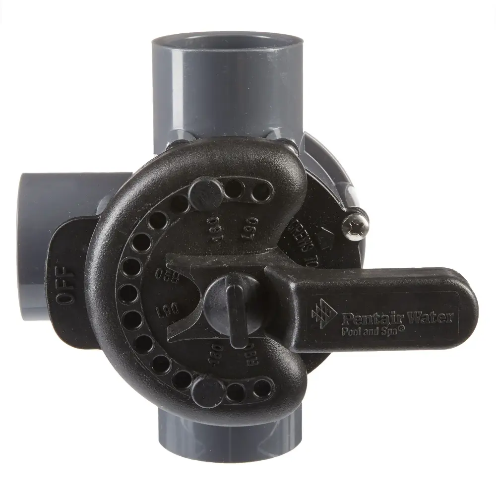 Smoker Pentair 3 Way PVC Valve 1.5" X 2" 263037