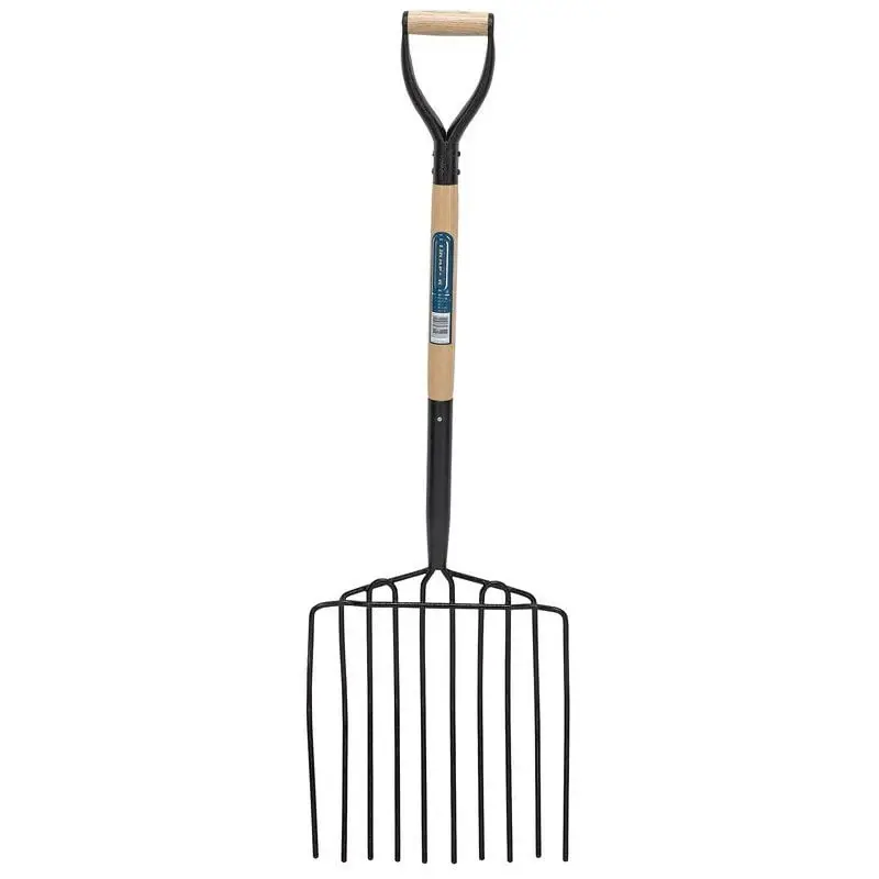 Draper 10PPF 10 Prong Potato Fork Wood Shaft and MYD Handle - (34227)