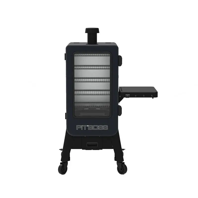 Pit Boss 11114 Vertical Electric Smoker, Cast Iron Cooking Surface, Steel, Ebony