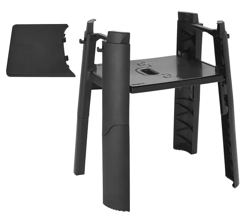 Weber 6619 Grill Stand, 14.1 lb, 21.8 OAL, 25 OAW, 28.1 OAH, Polypropylene, Ebony