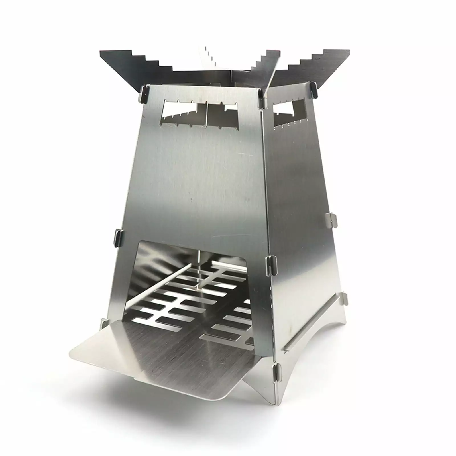 Rdeuod BBQ Accessories Folding Travel-Friendly Charcoal Grill Stainless Steel Smoker Outdoor Camping Picnics