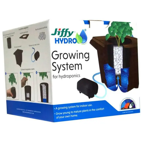 Jiffy JHGROW-6 Hydro Growing System Hydroponics 4 Quart Plant Cultivation Kit
