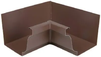 Amerimax 1920119 Galvanized Steel Inside Mitre 4 Inch Brown - Gutter Fitting