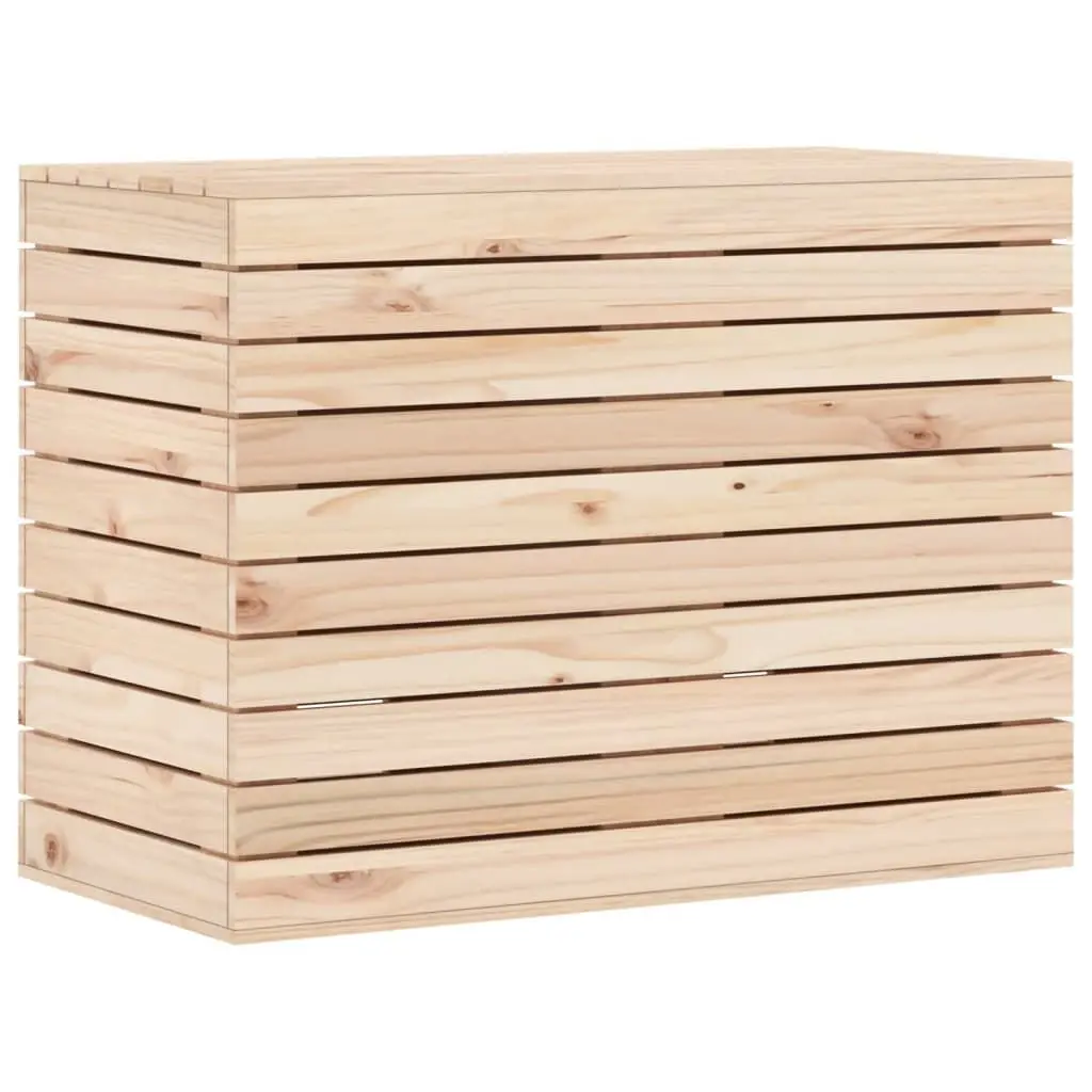 Laundry Bin 34.8x17.3x26 Inches Solid Wood Pine Hamper Lid