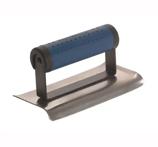 Faithfull Edging Trowel 6in x 3in Plush Grip Handle - Trowel Edging