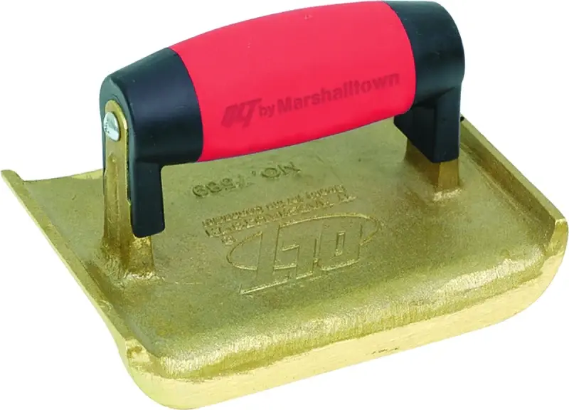 Marshalltown 7588 Hand Edger, 6 L Blade, 2-3/4 W Blade, Warm finish Blade, 5/8 Lip, 1/4 Lip Radius