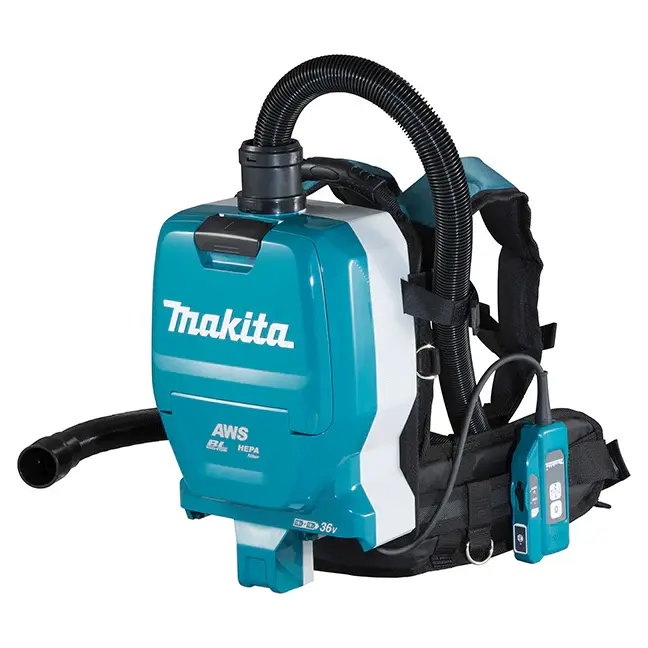 Makita DVC265ZXU 18Vx2 LXT Backpack Vacuum Cleaner AWS (2.0 L) (Bare Tool)