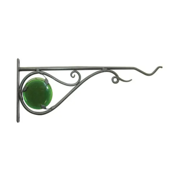 Panacea 85041GT Green Thumb Hanging Plant Bracket 15 Inch Indoor Outdoor Garden Decor